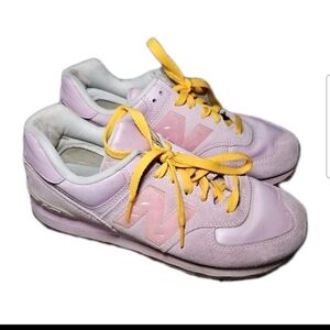 New Balance Womens 574 Rose Quartz Love Sneaker 8